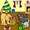Play free Doggy Christmas Coloring game