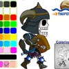 TAOFEWA – Skeletal Warrior Chibi – Coloring  (walk01) Games to Play Free
