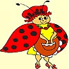 Miss ladybug coloring