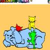 Play free dog and cat coloring game game